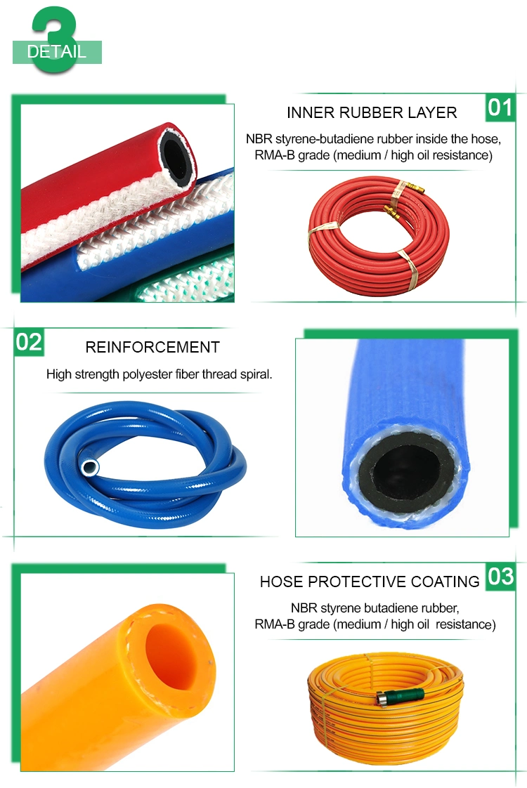 Orange Color PVC LPG Gas Hose 8mm 8.5mm 9mm 9.5mm 14mm 14.5mm 17mm