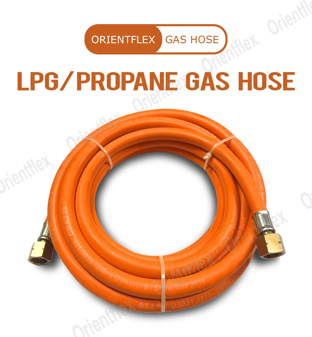 Long Yellow Orange Lp Natural Gas Grill Tank BBQ Propane Hose Extension for Propane Transfer