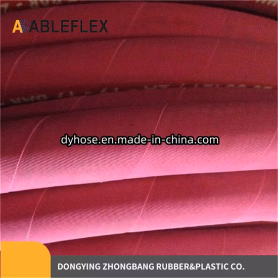 Manguera de vapor reforzada con alambre de alta presión, tamaño 1" 30 m de longitud, temperatura 380 grados centígrados