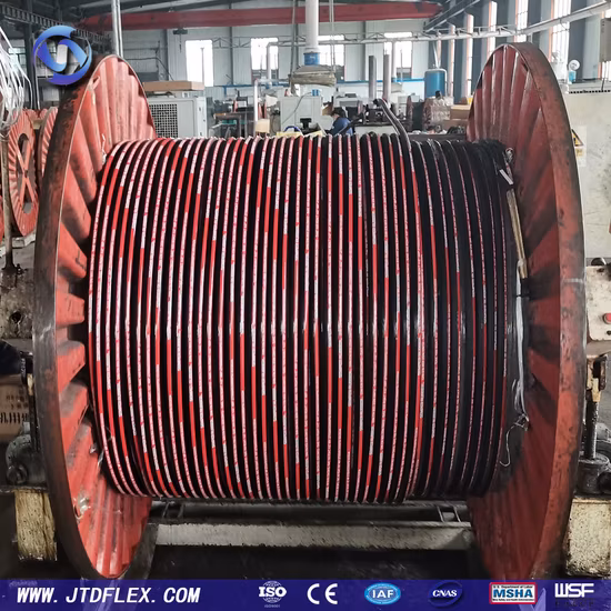 Manguera hidráulica de caucho flexible En853 1sn 2sn fabricada en China con piezas hidráulicas de alta calidad